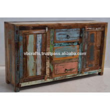 Recycled Hölzernes Ethinic Indian Sideboard